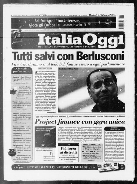 Italia oggi : quotidiano di economia finanza e politica